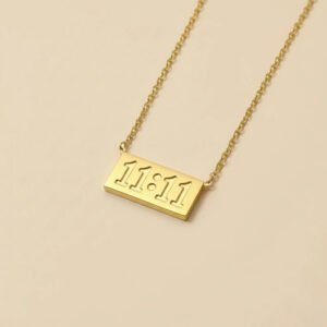 Gold Plated anti-tarnish 11:11 Pendant