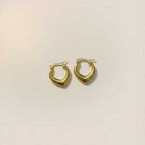 Gold plated hoop earrings