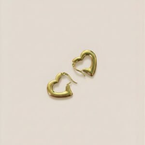 Gold plated hoop earrings