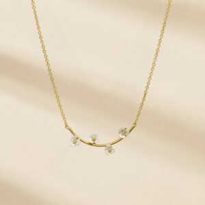 Gold plated anti tarnish flower themed pendant