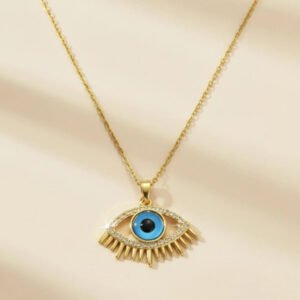 Gold Plated anti-tarnish Evil Eye Pendant