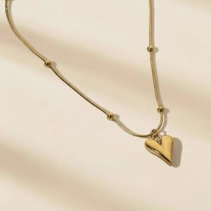 Gold Plated anti-tarnish Heart Themed Pendant
